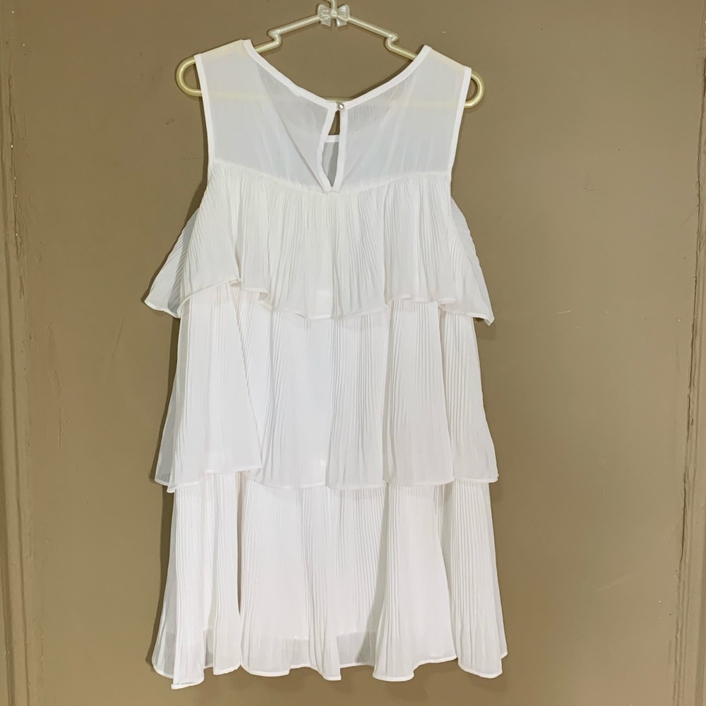 White Ruffle Dress - Picture 2 of 2
